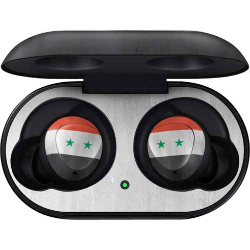 Syria Flag Distressed Galaxy Buds Skin
